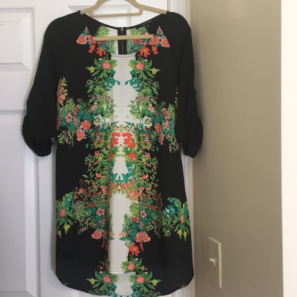 Floral mini tunic dress by 19 Cooper